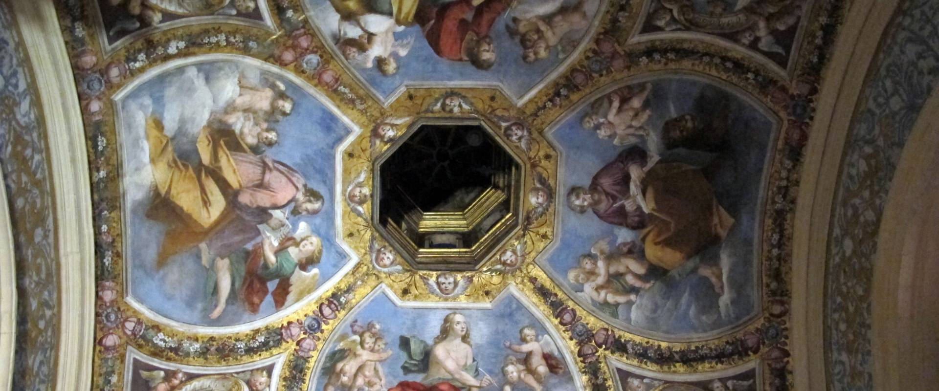 Castello estense di ferrara, int., cappella ducale 07 soffitto di giulio marescotti photo by Sailko